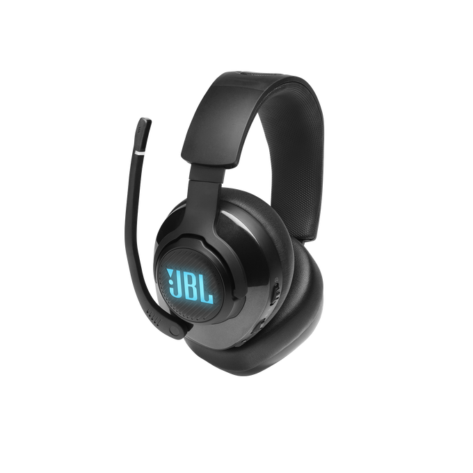 JBL Quantum 400 - Black - USB over-ear PC gaming headset with game-chat dial - Detailshot 2 image number null
